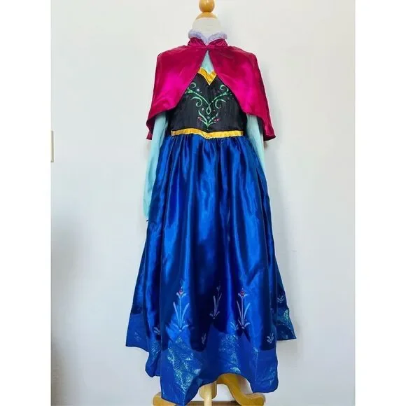 Disney Girls Kids 8 Anna Frozen Halloween Costume - Picture 5 of 9